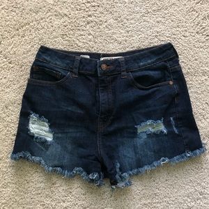 Dark Wash Denim Jean Shorts
